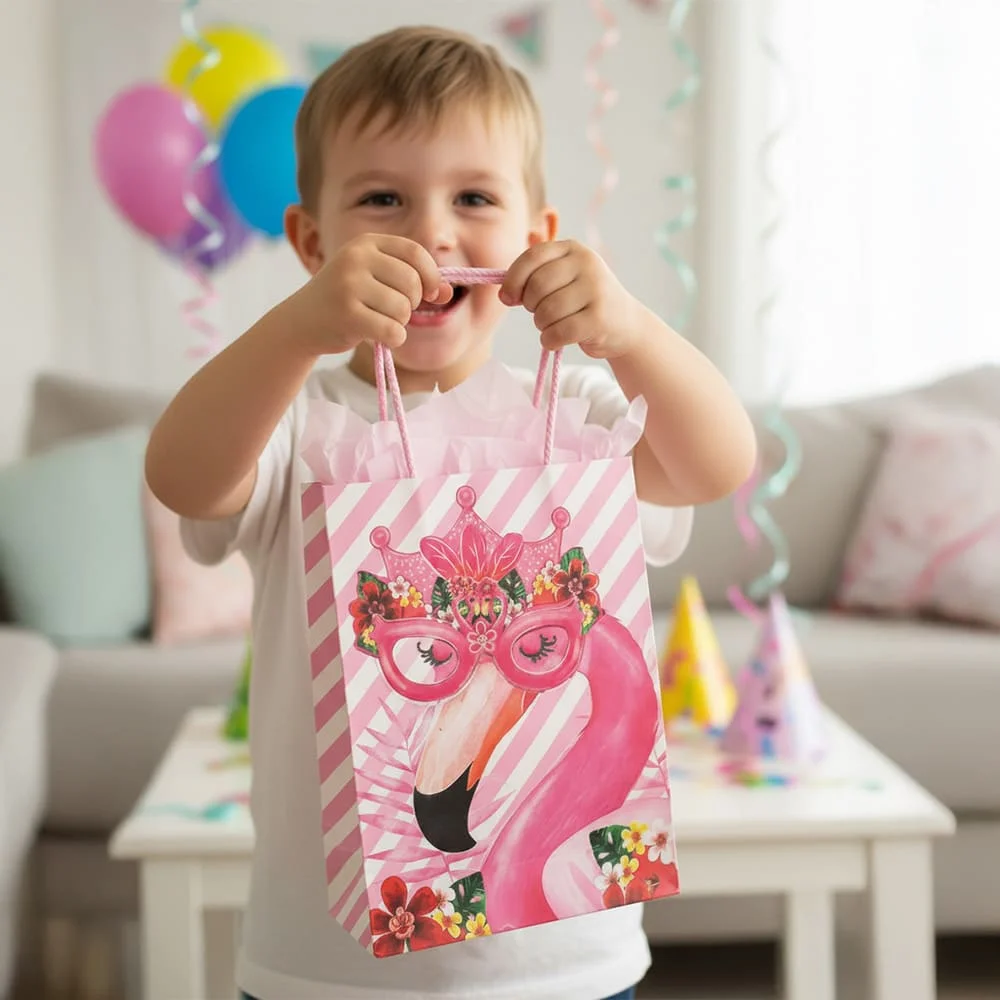 Flamingo gift bag