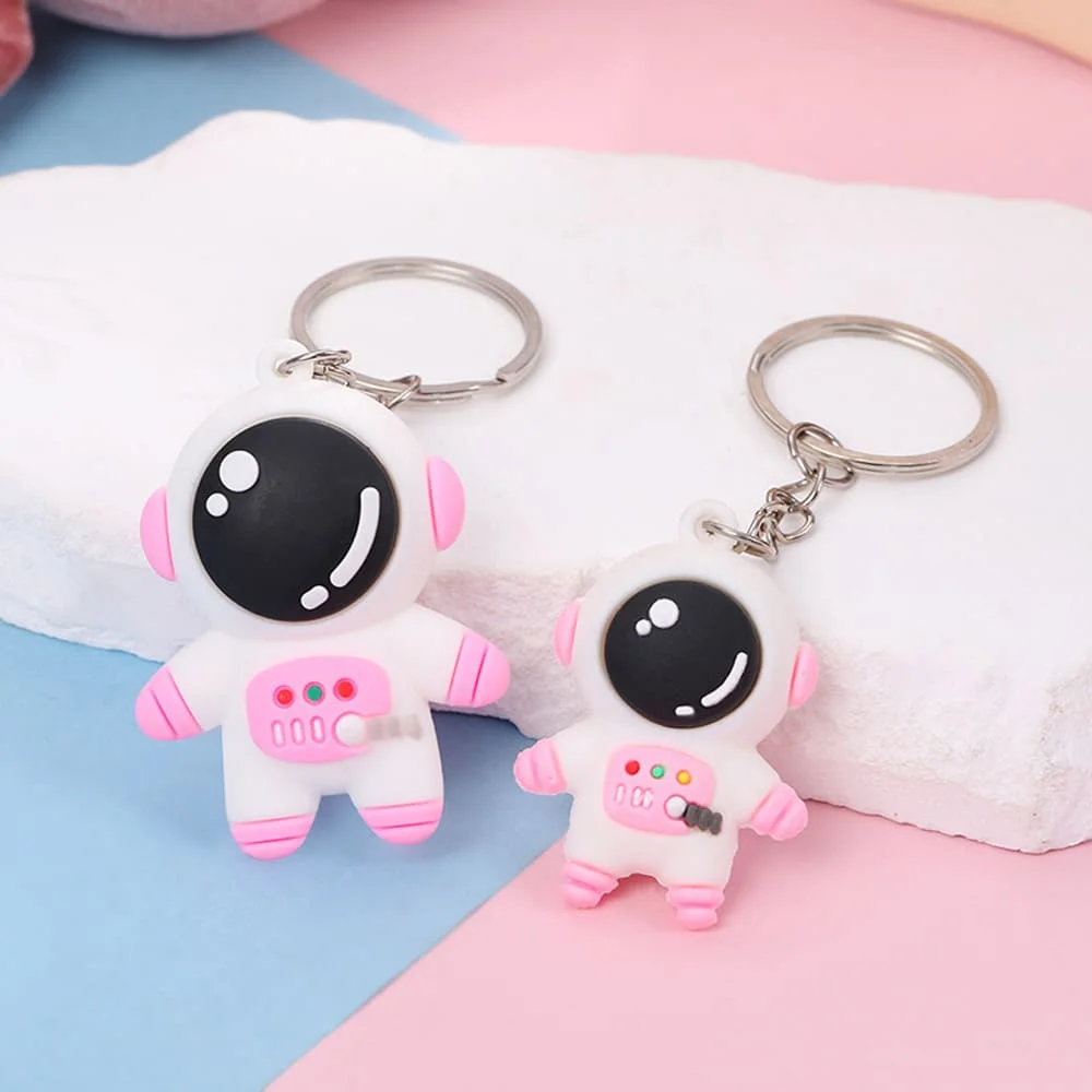 creative cartoon astronaut keychain
