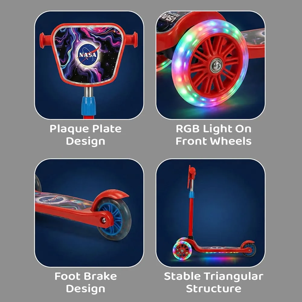 nasa kids scooter wheel lights