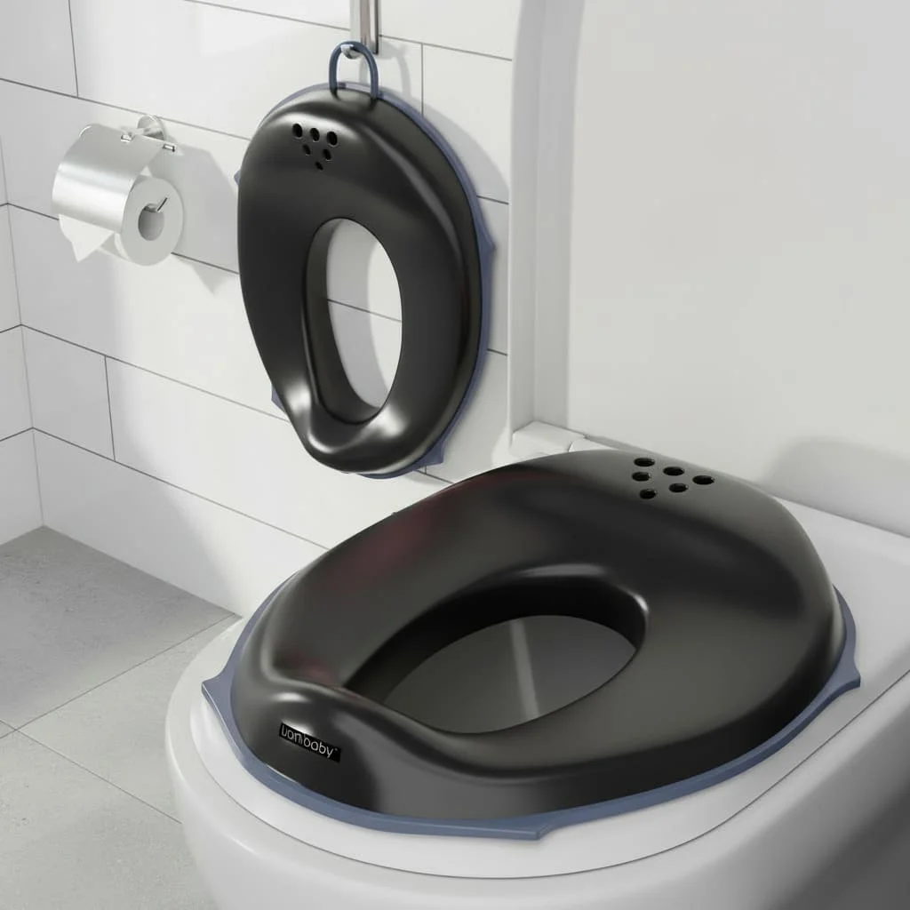 new potty seat dark Black