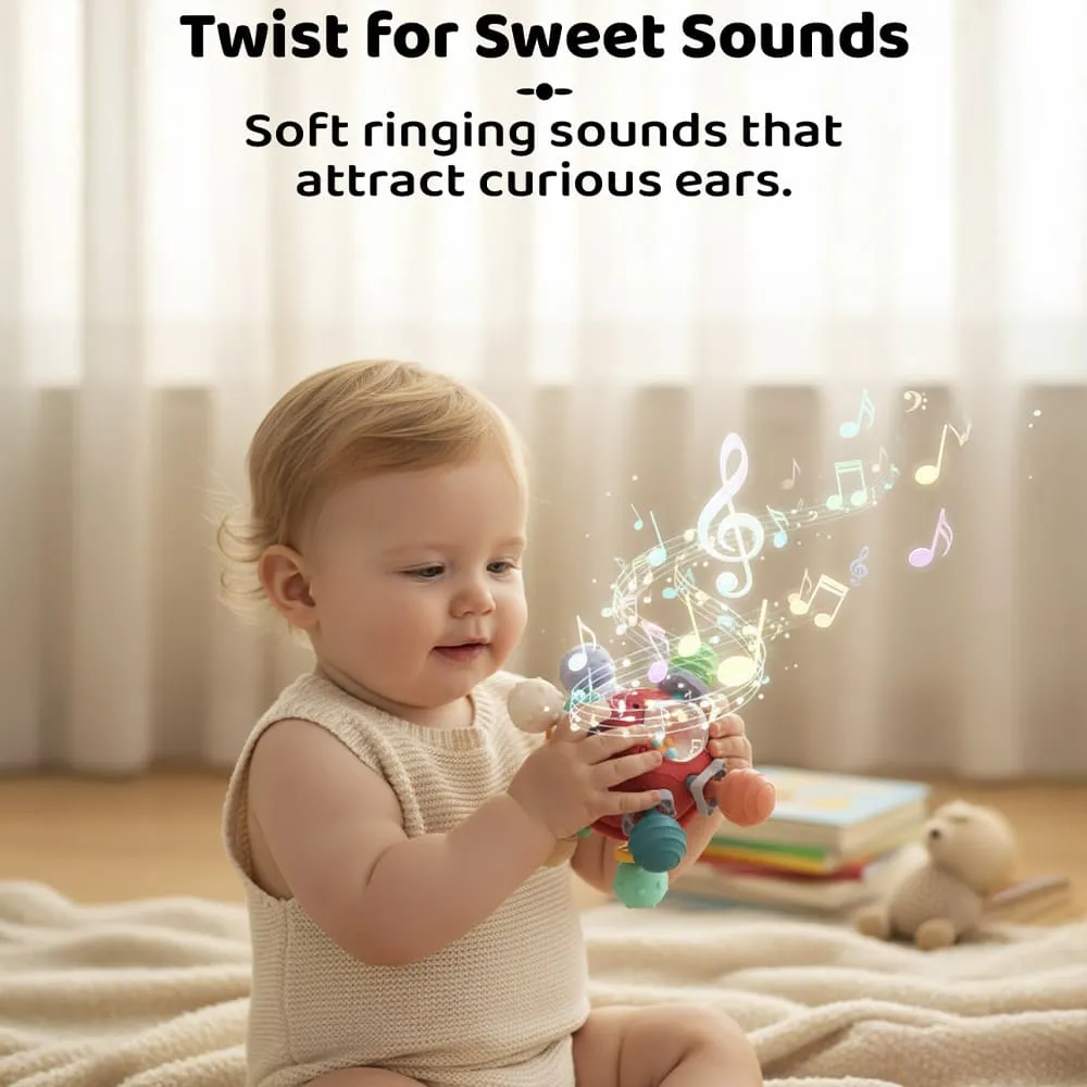 sweet sound when twist baby teether ball