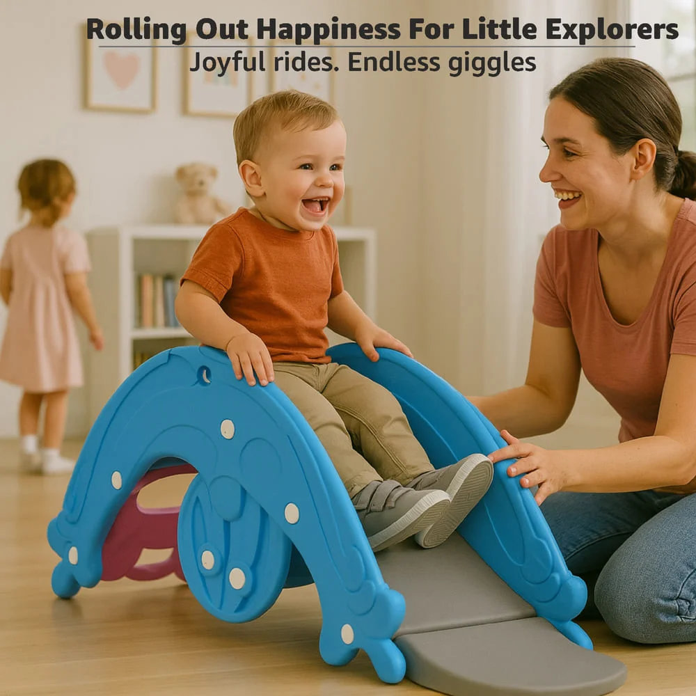 3 in 1 Rocker Slide and basketball