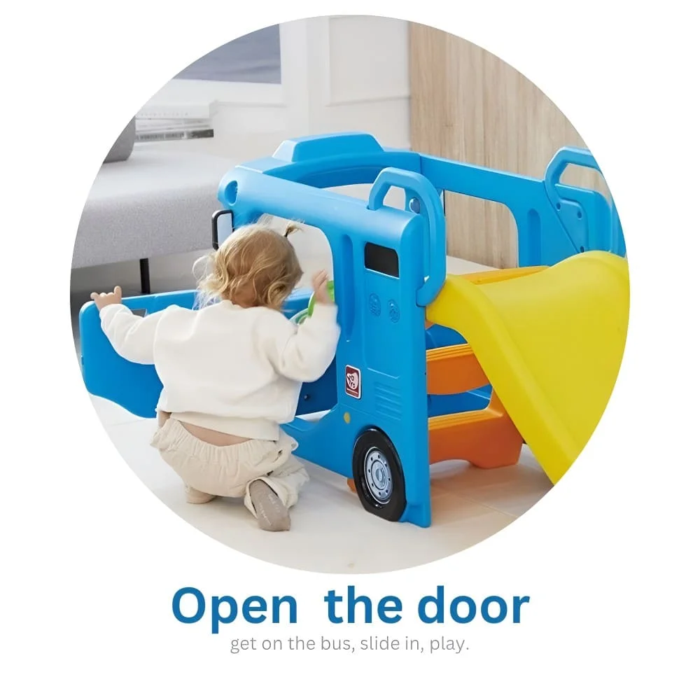 BLUE COMPACT BUS SLIDE