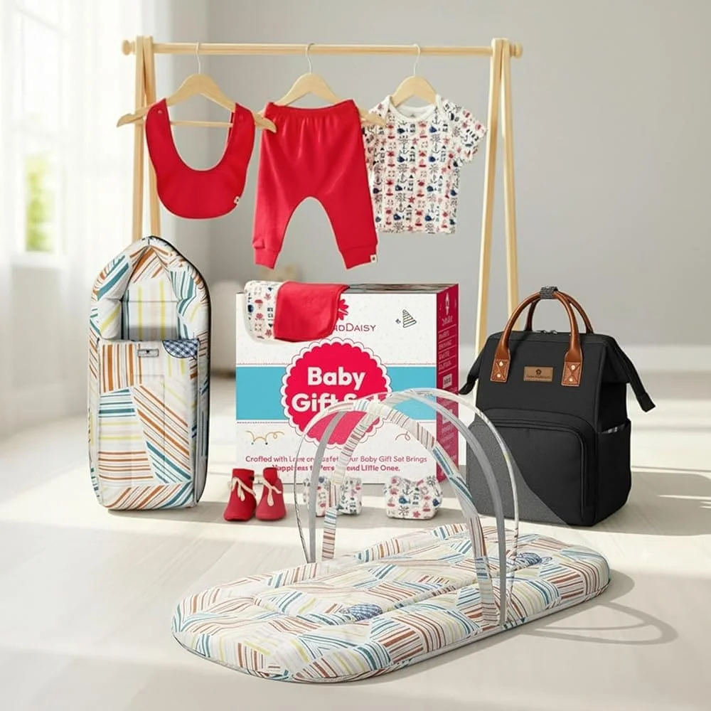 Baby Shower Gift Combo for Newborn red