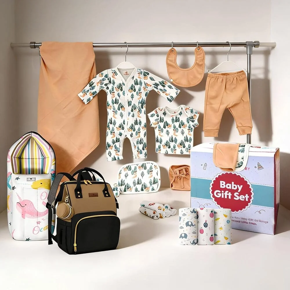 Baby Welcome Gift Set of 23 beige