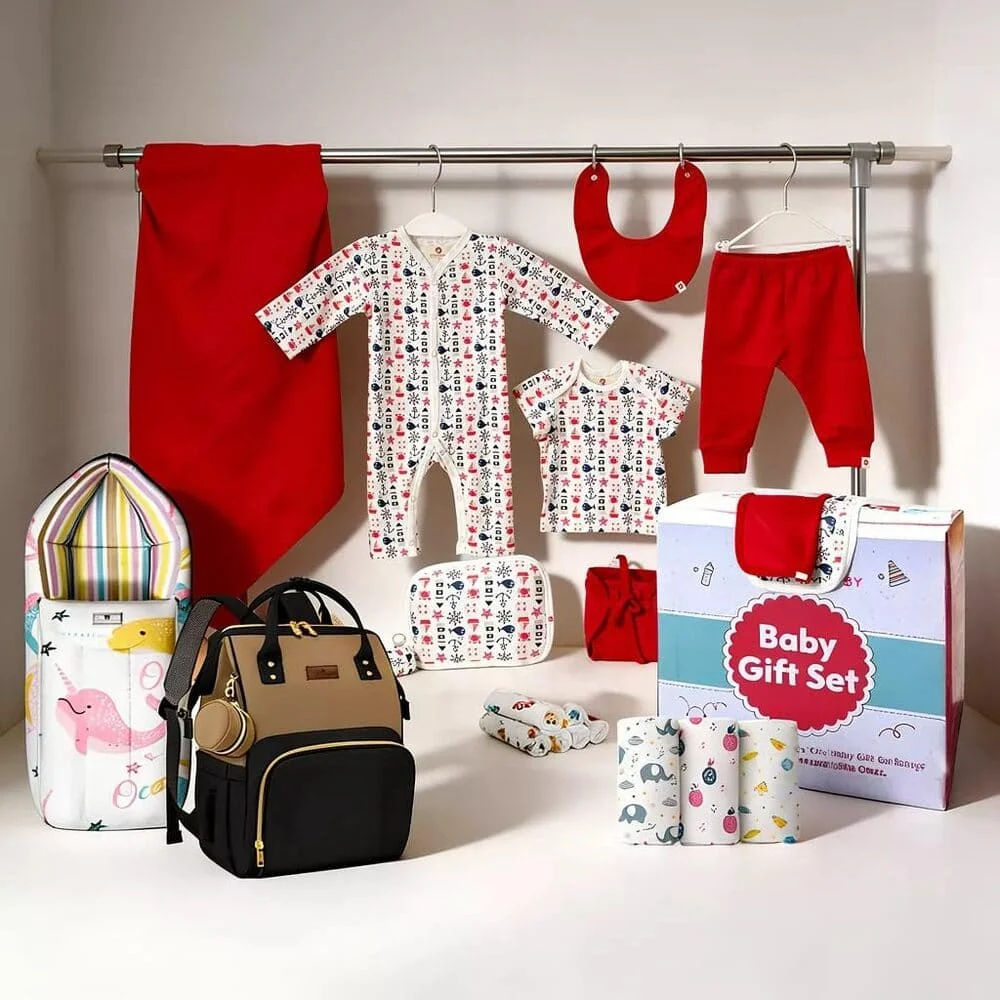 Baby Welcome Gift Set of 23 red