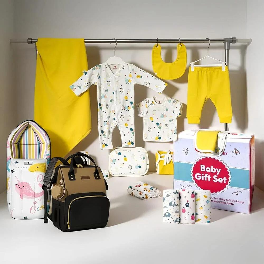 Baby Welcome Gift Set of 23 yellow