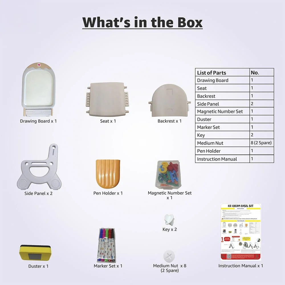 Ice Cream Easel With Chair