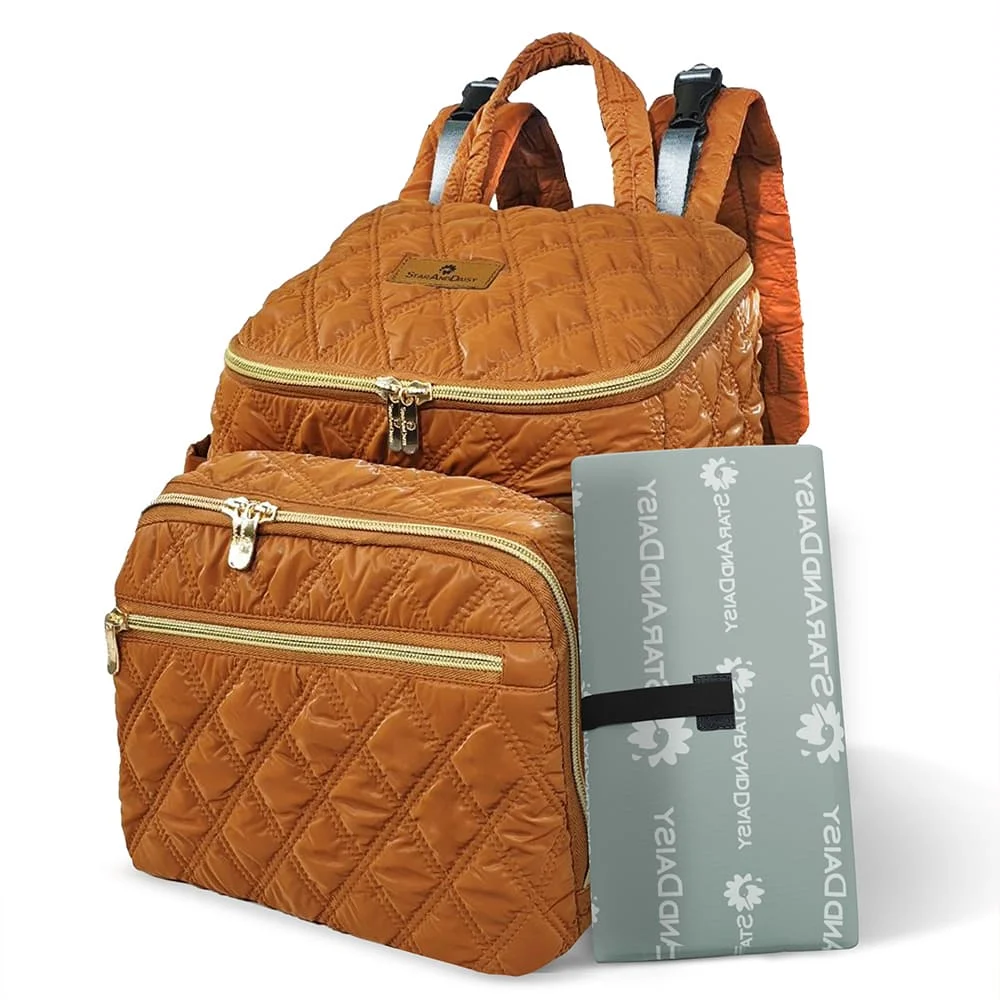 Little lux brown Diaper bag9