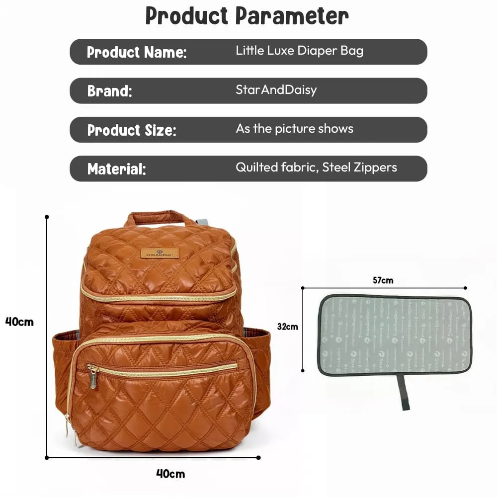 little luxe diaper bag dimension