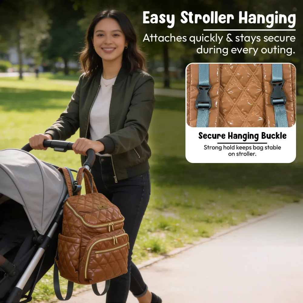 little luxe diaper bag easy stroller hanging