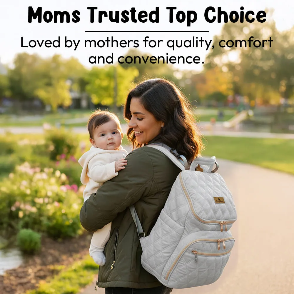 little luxe diaper bag grey mom trusted top choice