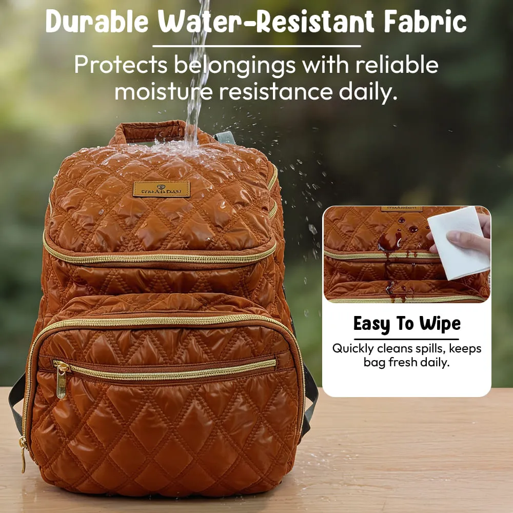 little luxe diaper bag water resistant fabric