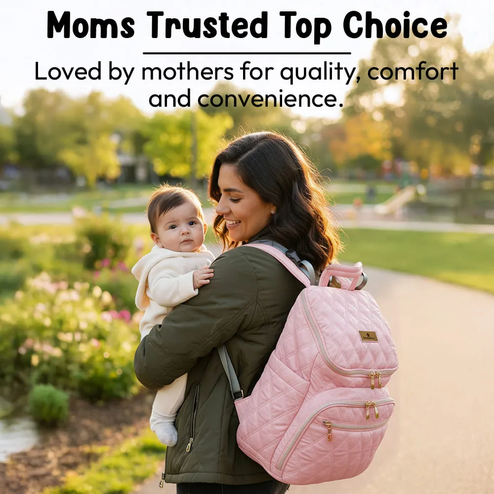 little luxe pink diaper bag trusted products