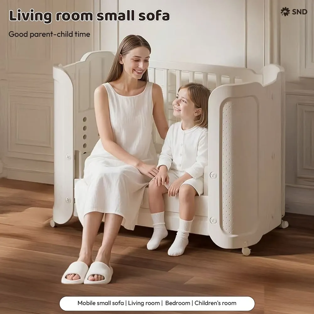 living room small sofa Soft snooz Crib White