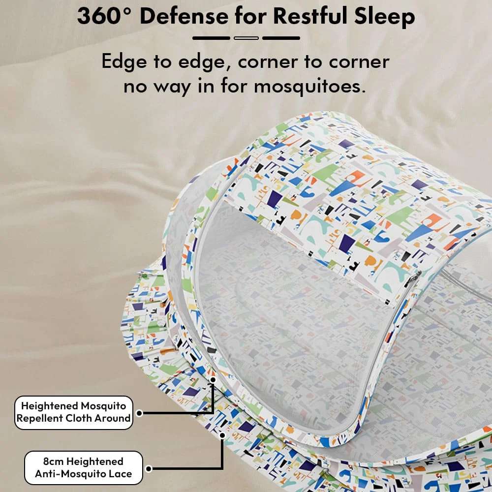 mosquito net alphabet print