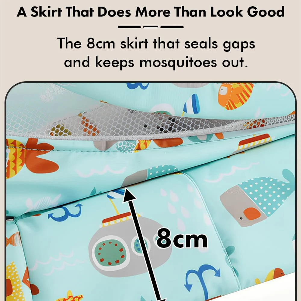 Aqua print sleeping pode