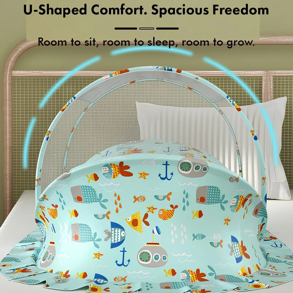 Aqua print sleeping pode