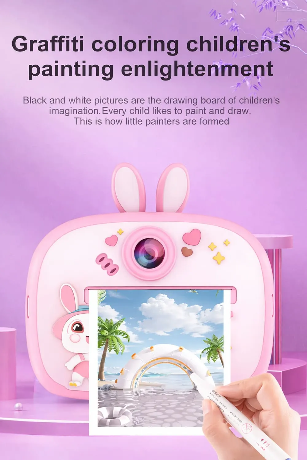 graffity coloring children camera