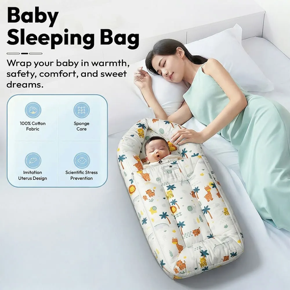 lion print sleeping bag