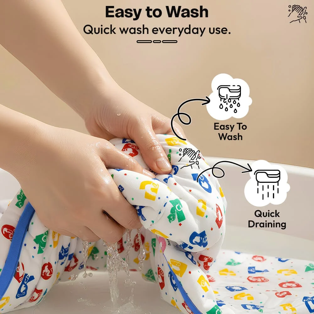 sleeping sack alphabet print