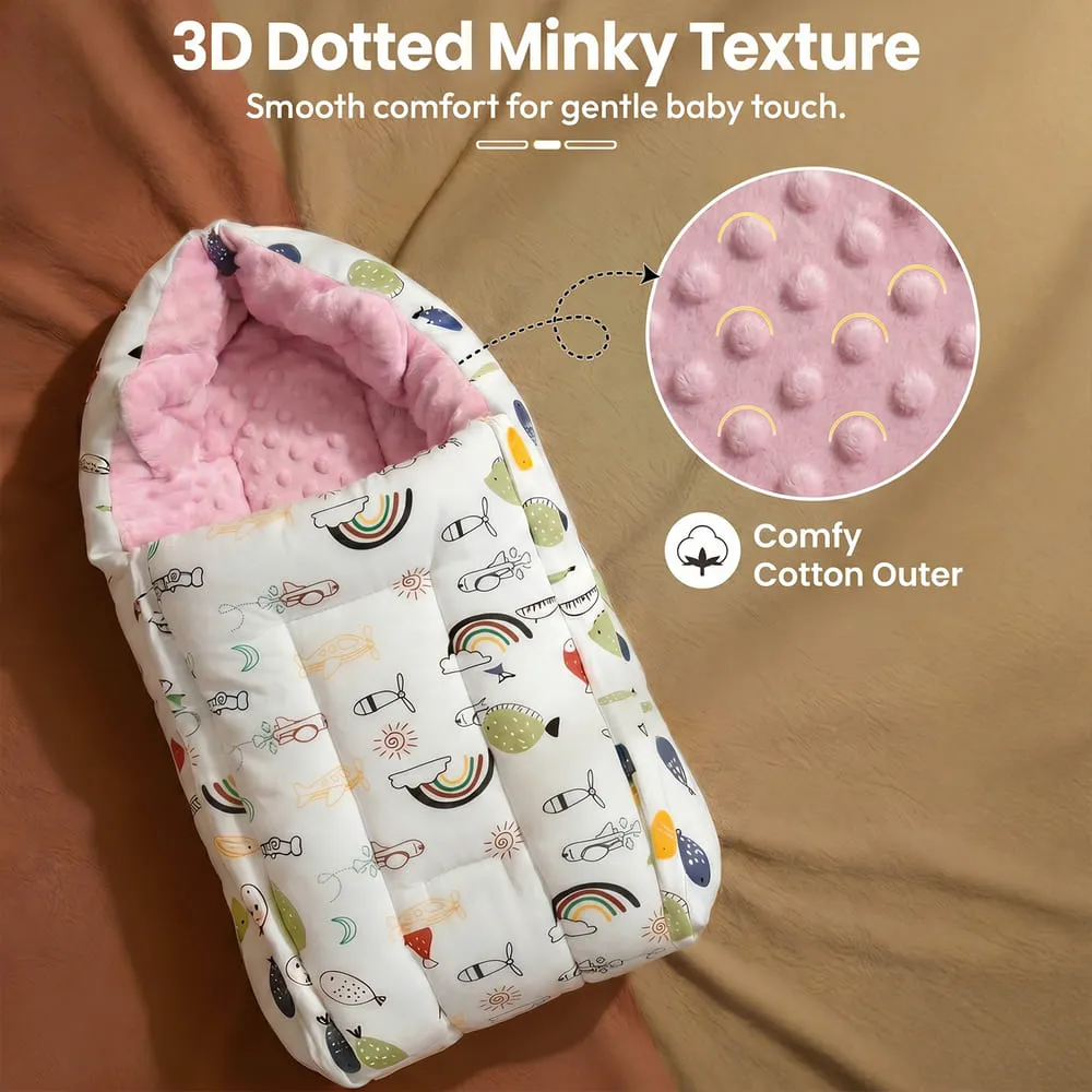 3d texture pink Color Luxe Sleeping Bag