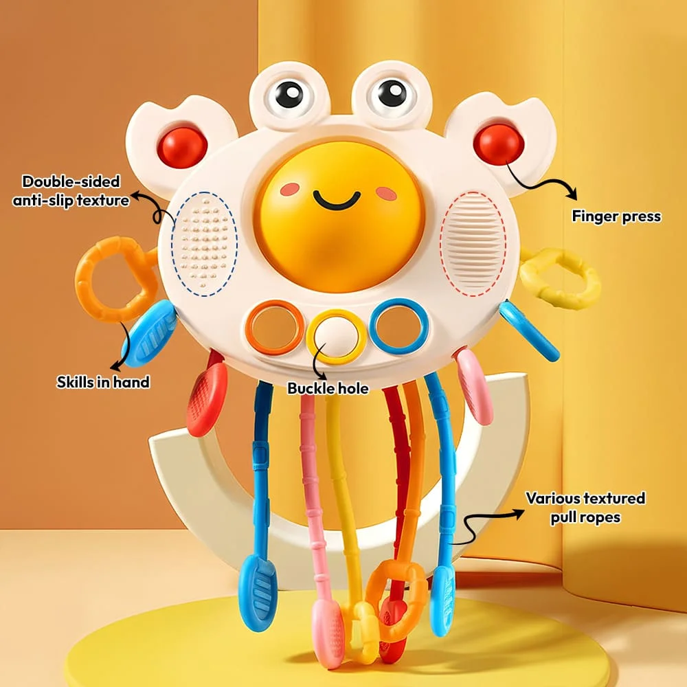 Baby Crab Pull String