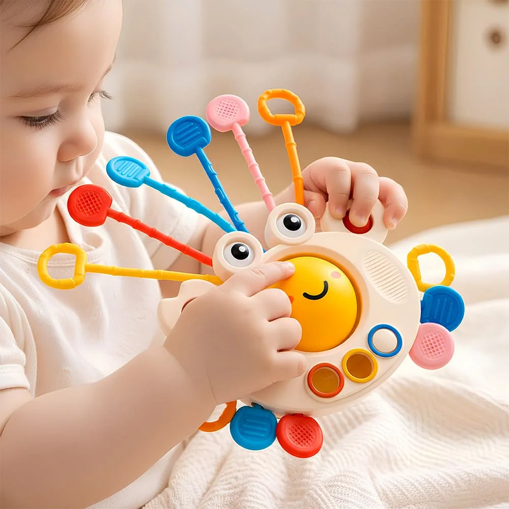 Baby Crab Pull String