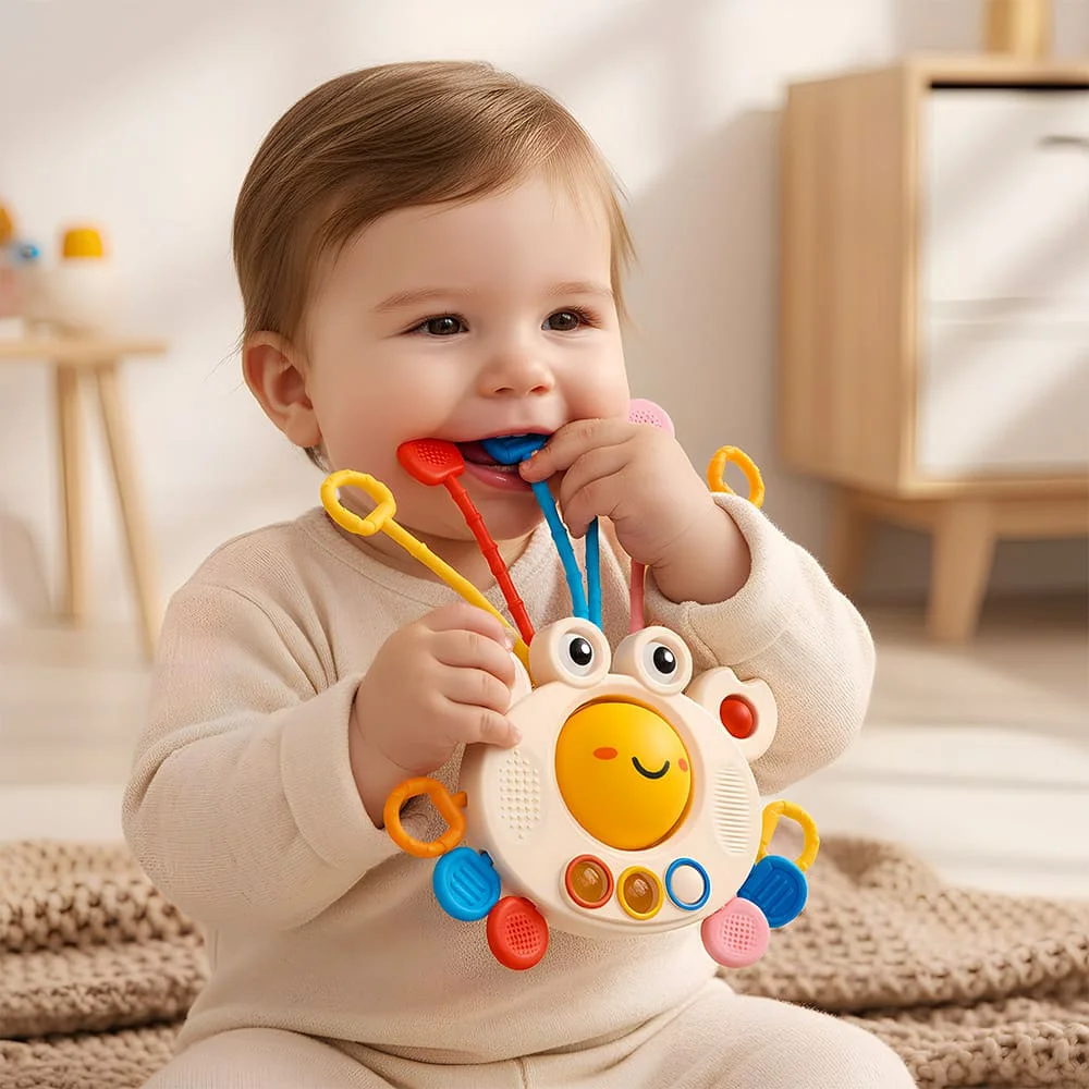 Baby Crab Pull String