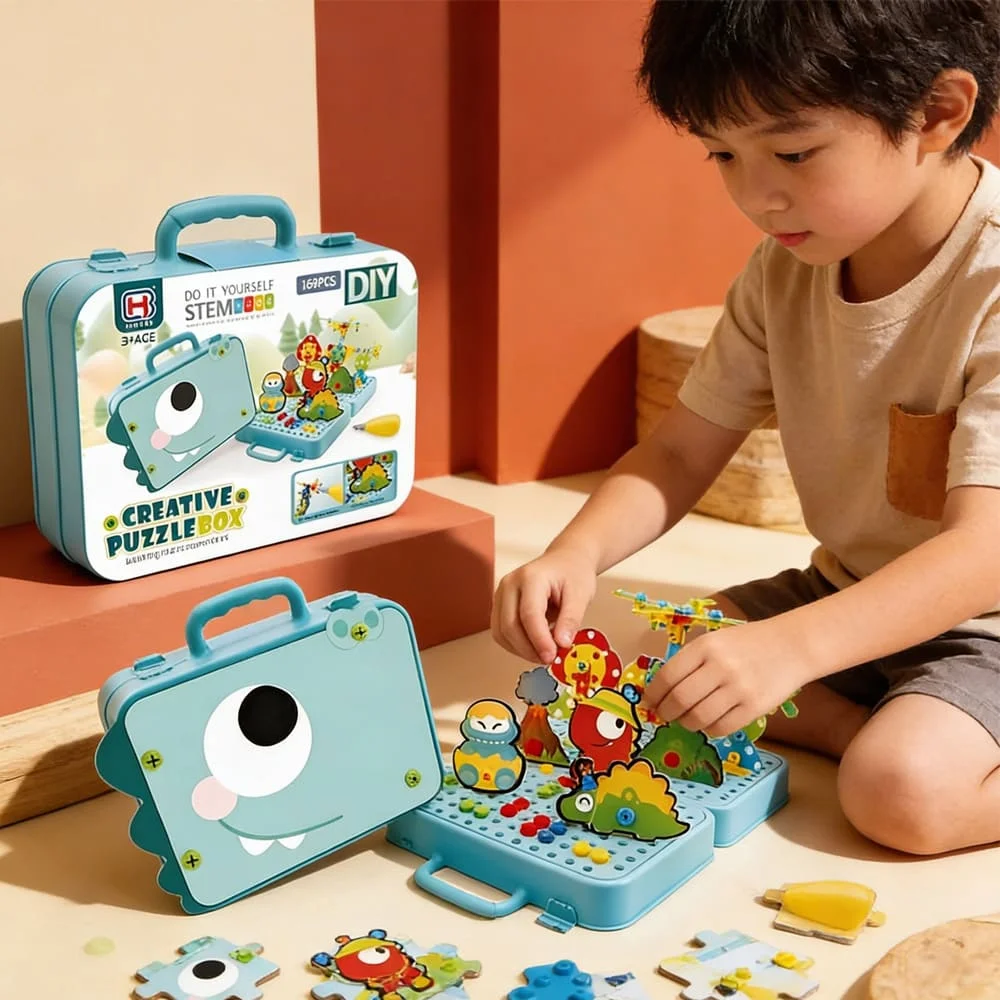 Creative Puzzle Box Blue