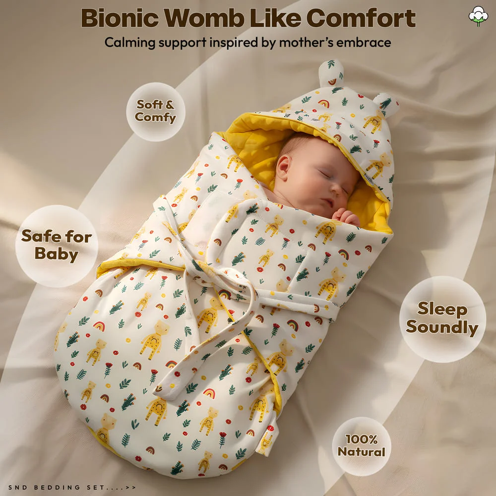 Luxe Swaddler Giraffe Print