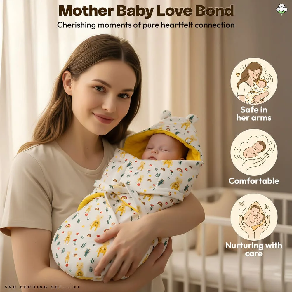 Luxe Swaddler Giraffe Print