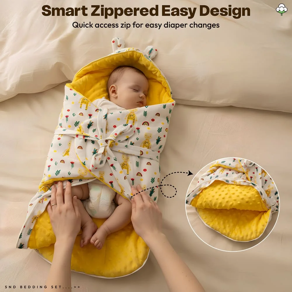 Luxe Swaddler Giraffe Print