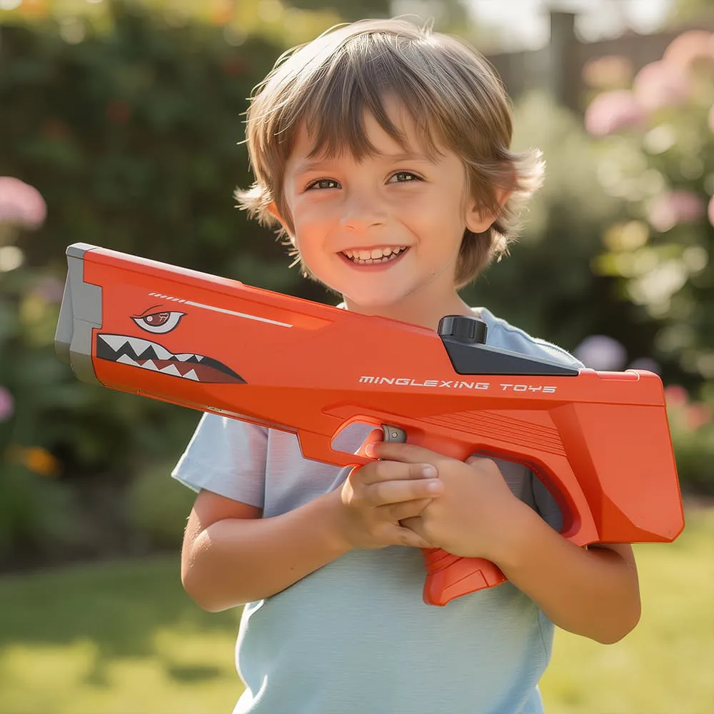 angry shark water gun