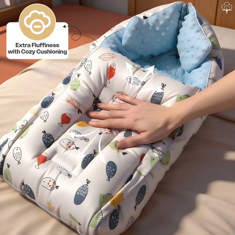 breathable fabric blue Color Luxe Sleeping Bag