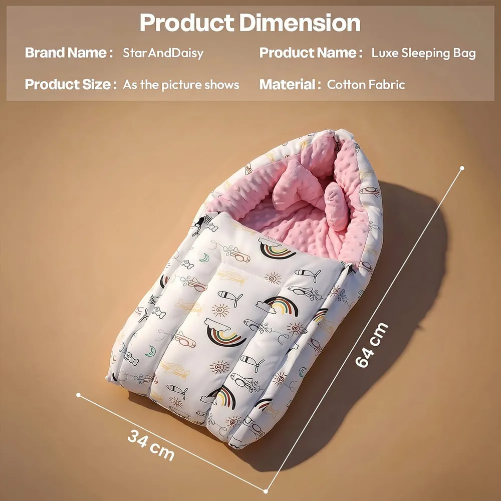 dimension of pink Color Luxe Sleeping Bag