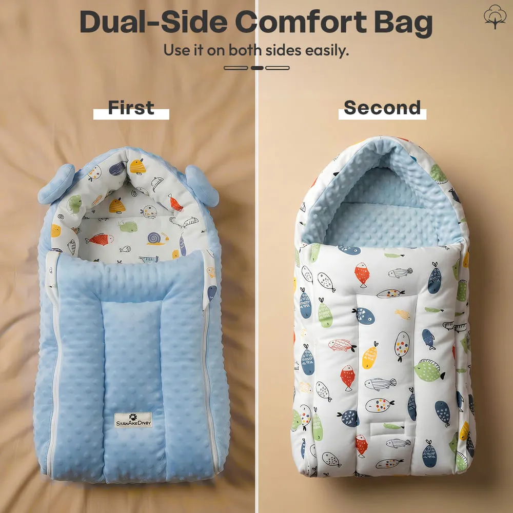 dual side comfort blue Color Luxe Sleeping Bag