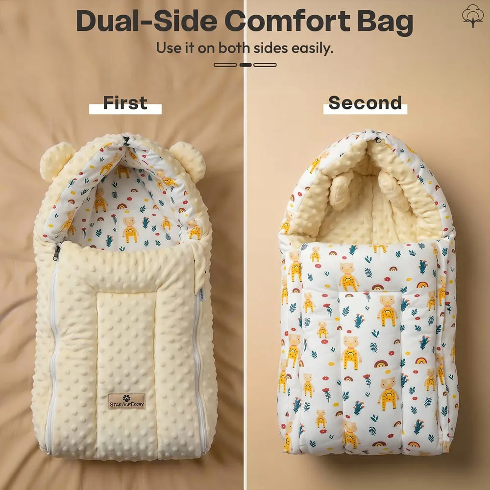 dual sided Yellow Color Luxe Sleeping Bag