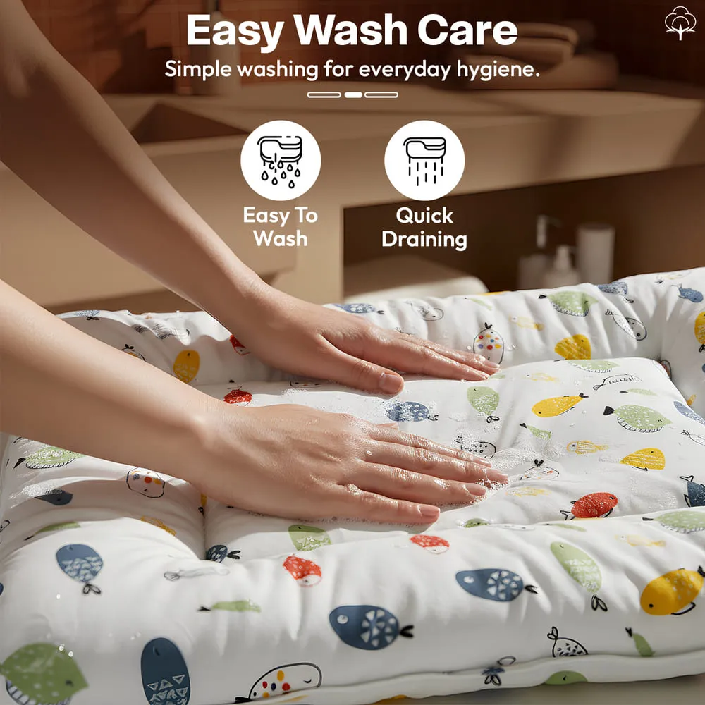 easy wash care blue Color Luxe Sleeping Bag