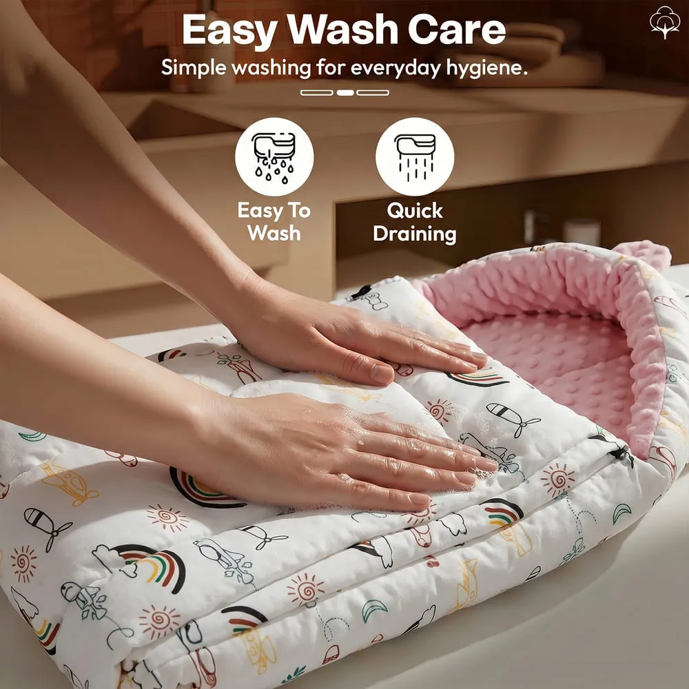 easy wash care pink Color Luxe Sleeping Bag