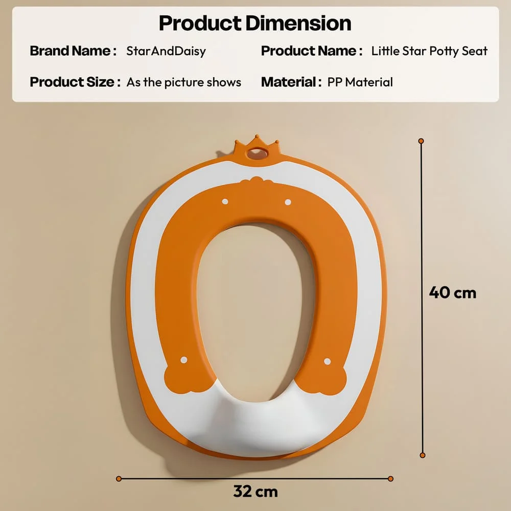 little star potty seat orange