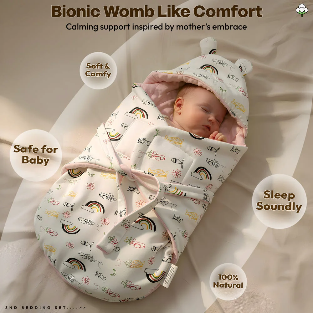 luxe swaddler rainbow print