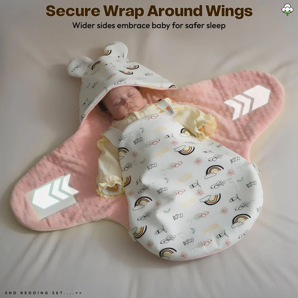 luxe swaddler rainbow print