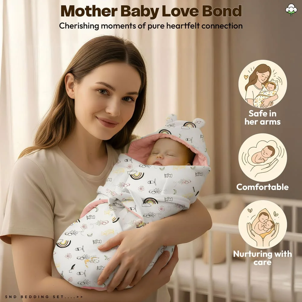 luxe swaddler rainbow print