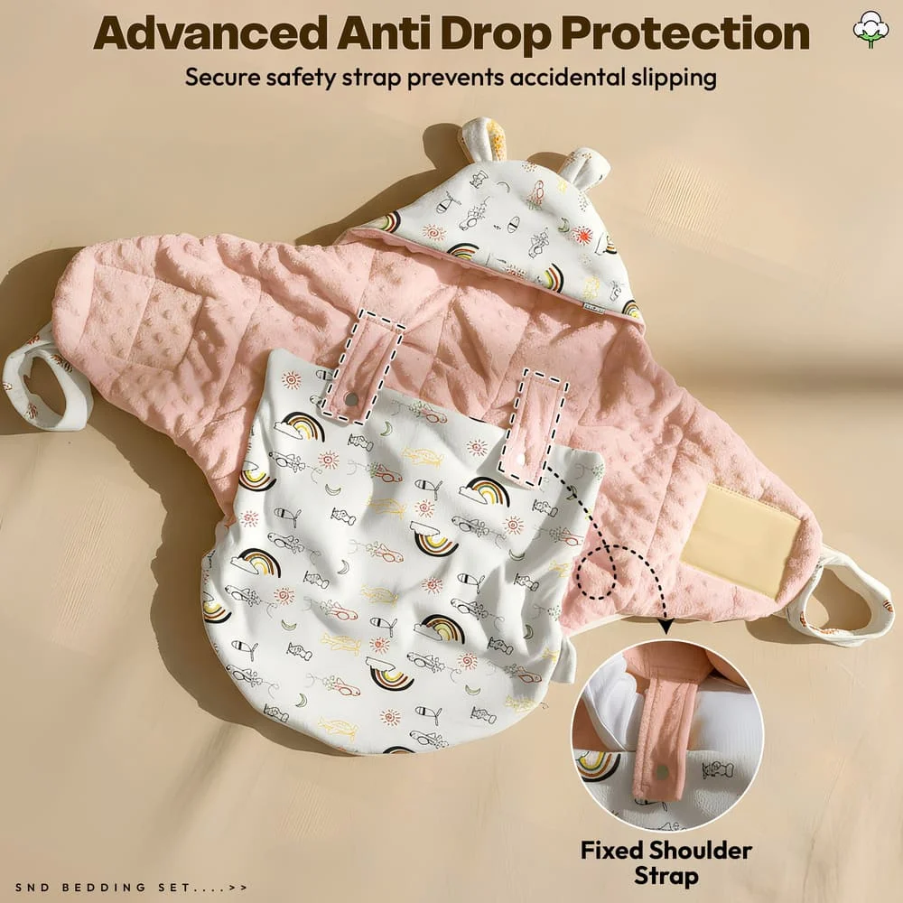 luxe swaddler rainbow print