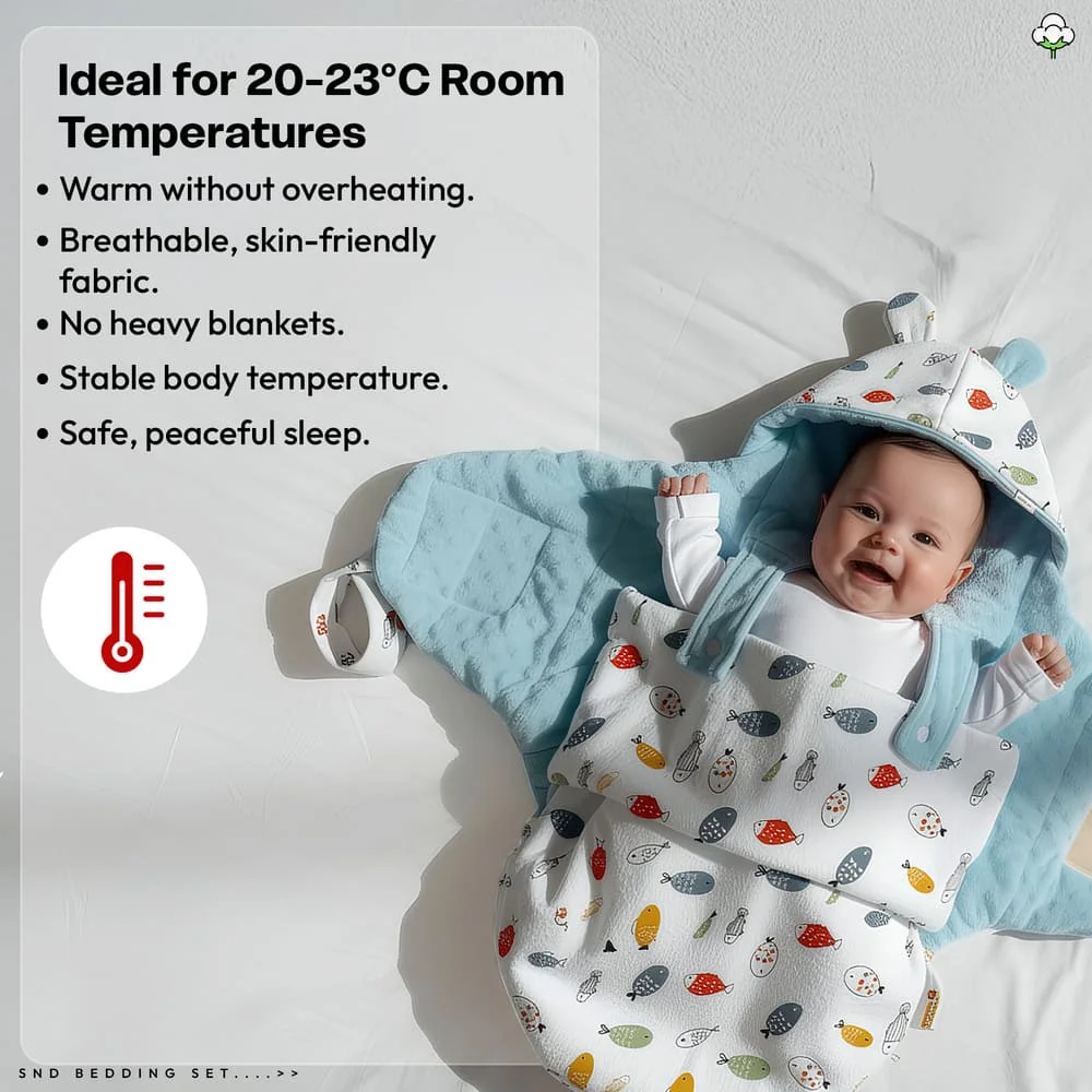 luxe swaddler white print