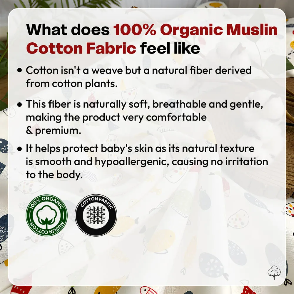 organic muslin Yellow Color Luxe Sleeping Bag