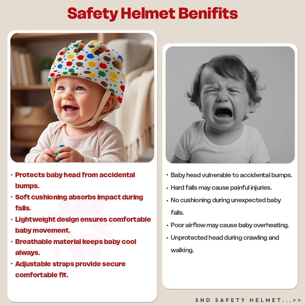 safety helmet apple print