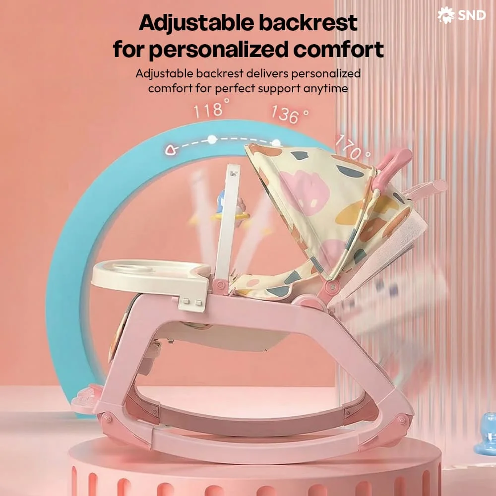 Multi purpose Rocking Chair pink