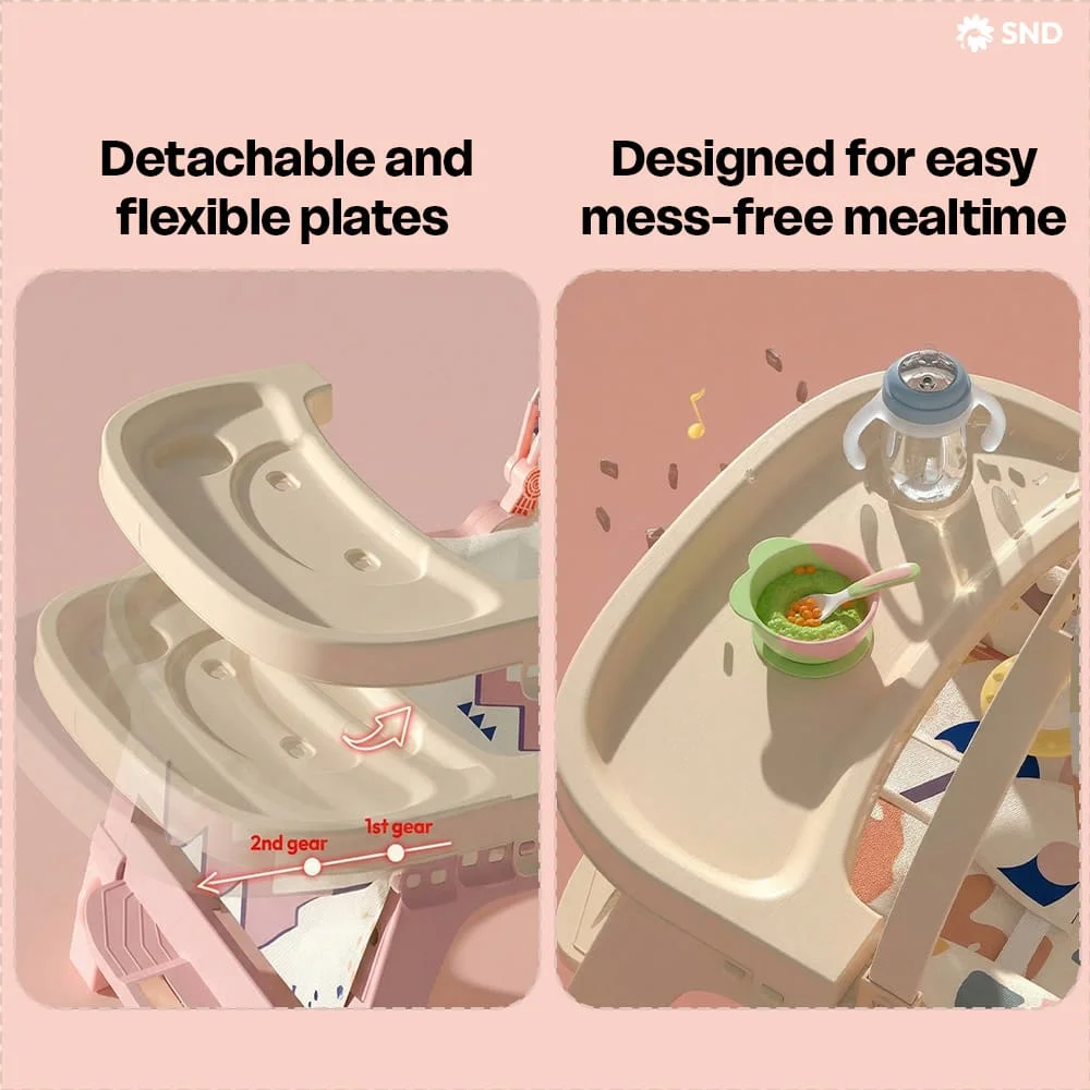 Multi purpose Rocking Chair pink